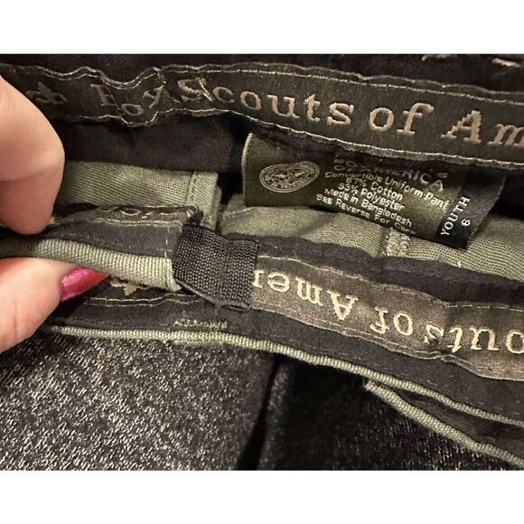 Boy Scouts BSA Official Uniform Switchback Pants Belt Olive Youth 6 Convertible - Picture 12 of 12